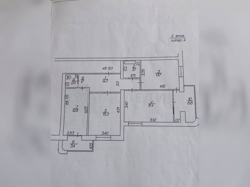 3-комнатная квартира, 75.9 м2 2/5 этаж, ул. Маяковского - фото 20